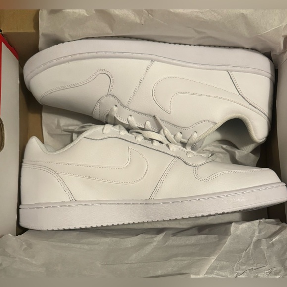 Nike Ebernon Low Men’s Size 13 Triple White New With Box - Picture 1 of 7